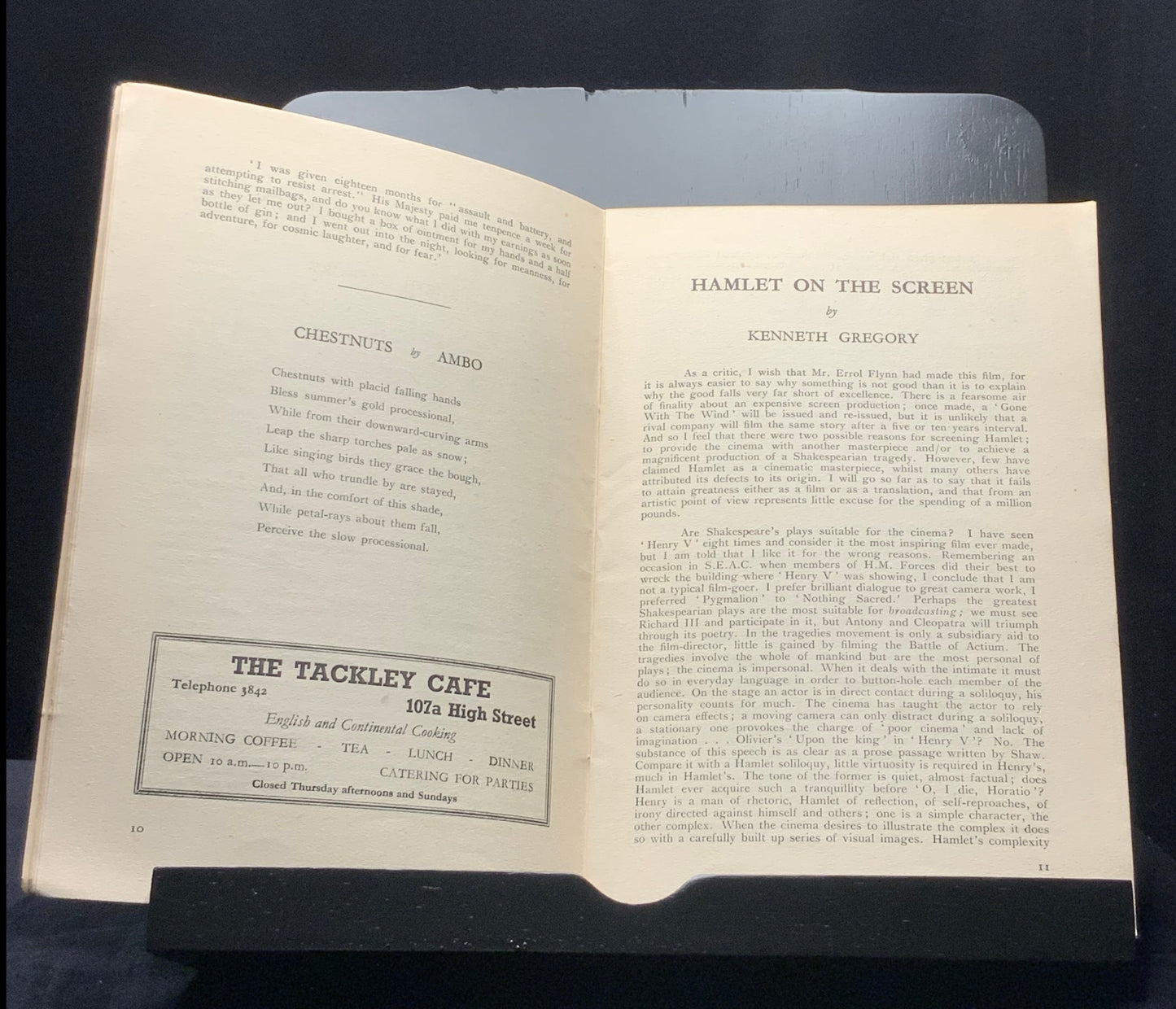 The Oxford Viewpoint. October 1948. Vol. II No. 3 – Monthly Literary Review (Basil Saunders)
