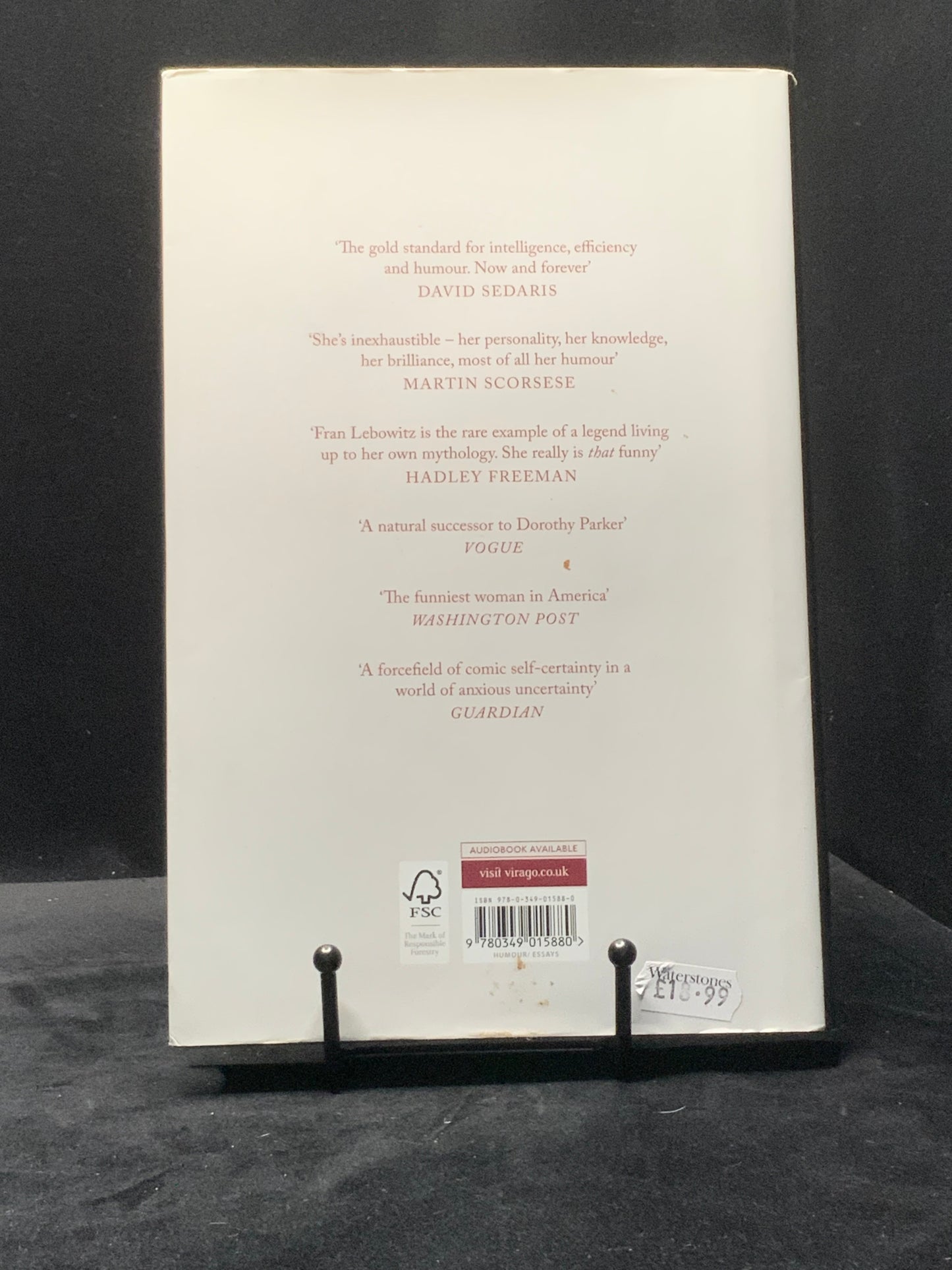 The Fran Lebowitz Reader. 1st Edition (Fran Lebowitz)