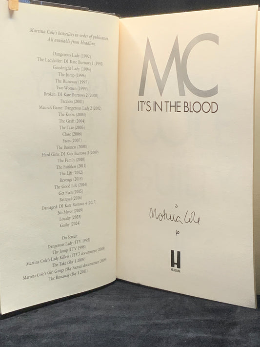 Guilty. Signed 1st Ed. Martina Cole crime thriller