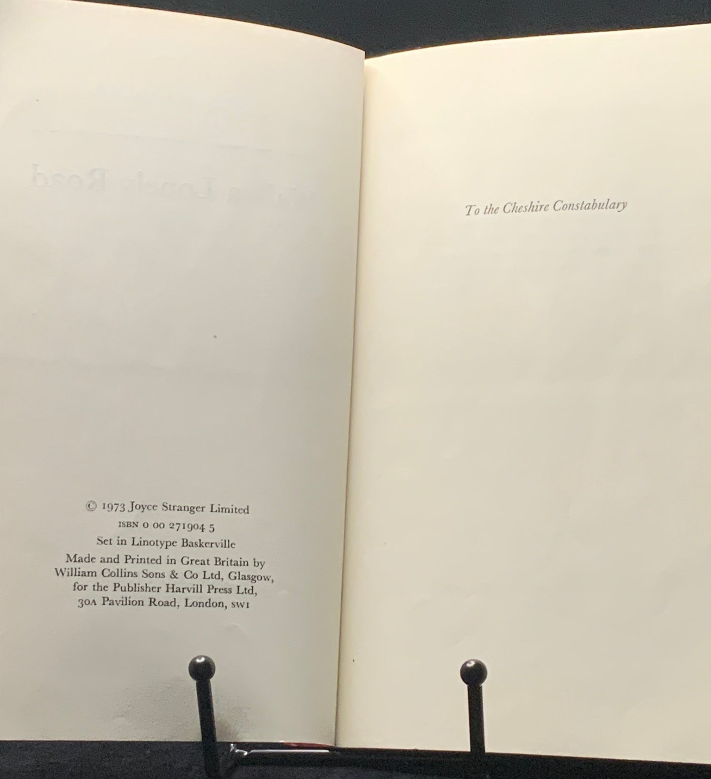 Walk a Lonely Road Joyce Stranger 1973 Uncorrected Proof