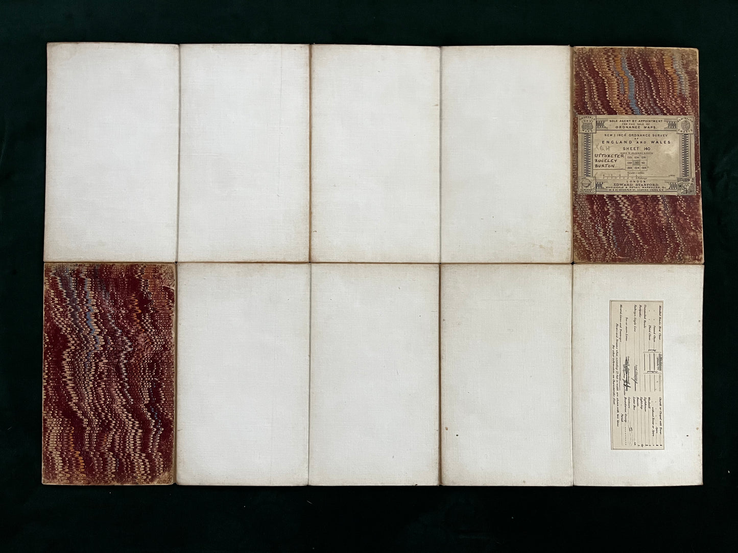 Ordnance Survey New Series one-inch-to-the-mile map of Uttoxeter, Rugeley and Burton (Sheet 140) 1890.