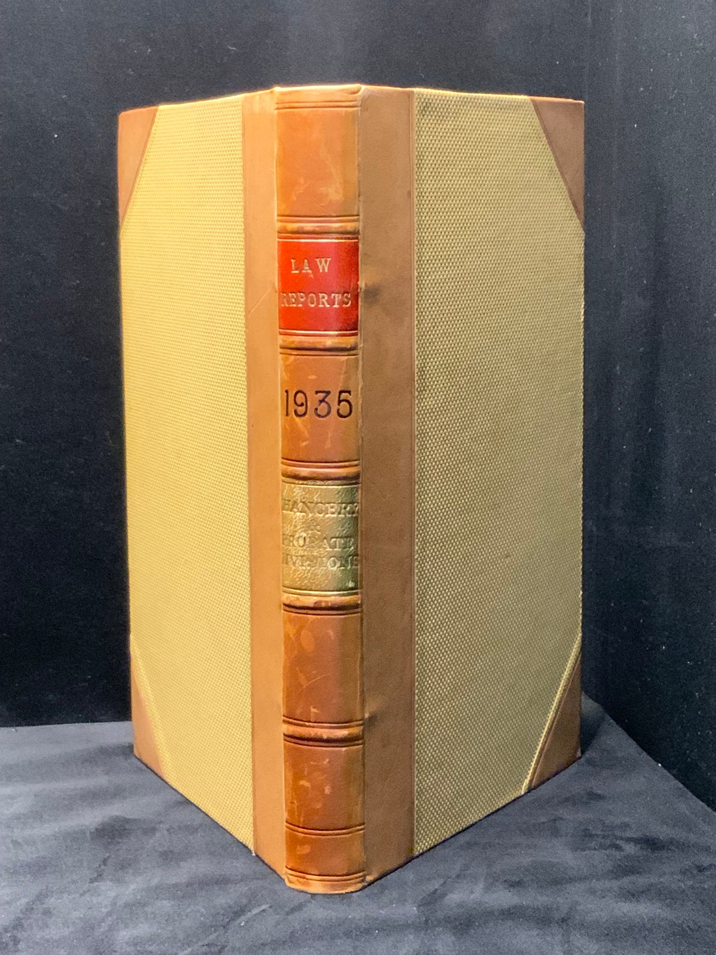 Law Reports. 1935. Chancery & Probate Divisions, Hardback, Leather-trimmed, Isle of Wight, Pittis.