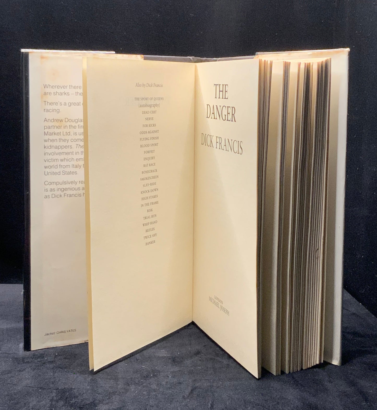 The Danger, Dick Francis, mystery, 1st edition (1983)
