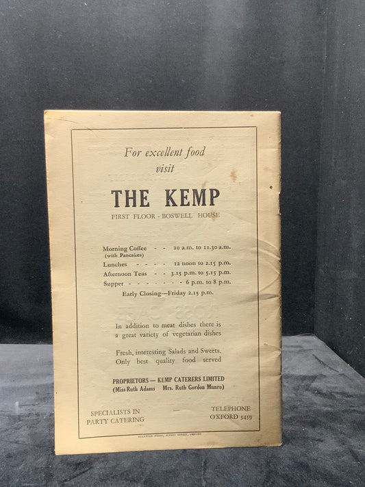 The Oxford Viewpoint. October 1948. Vol. II No. 3 – Monthly Literary Review (Basil Saunders)