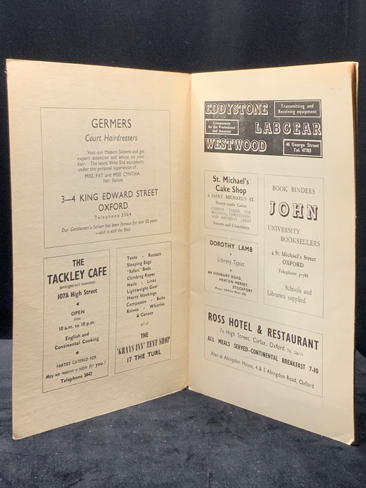 The Oxford Viewpoint. November 1949. Vol. III No. 3. A Review of Oxford Writing. Malcolm Scrimgeour.