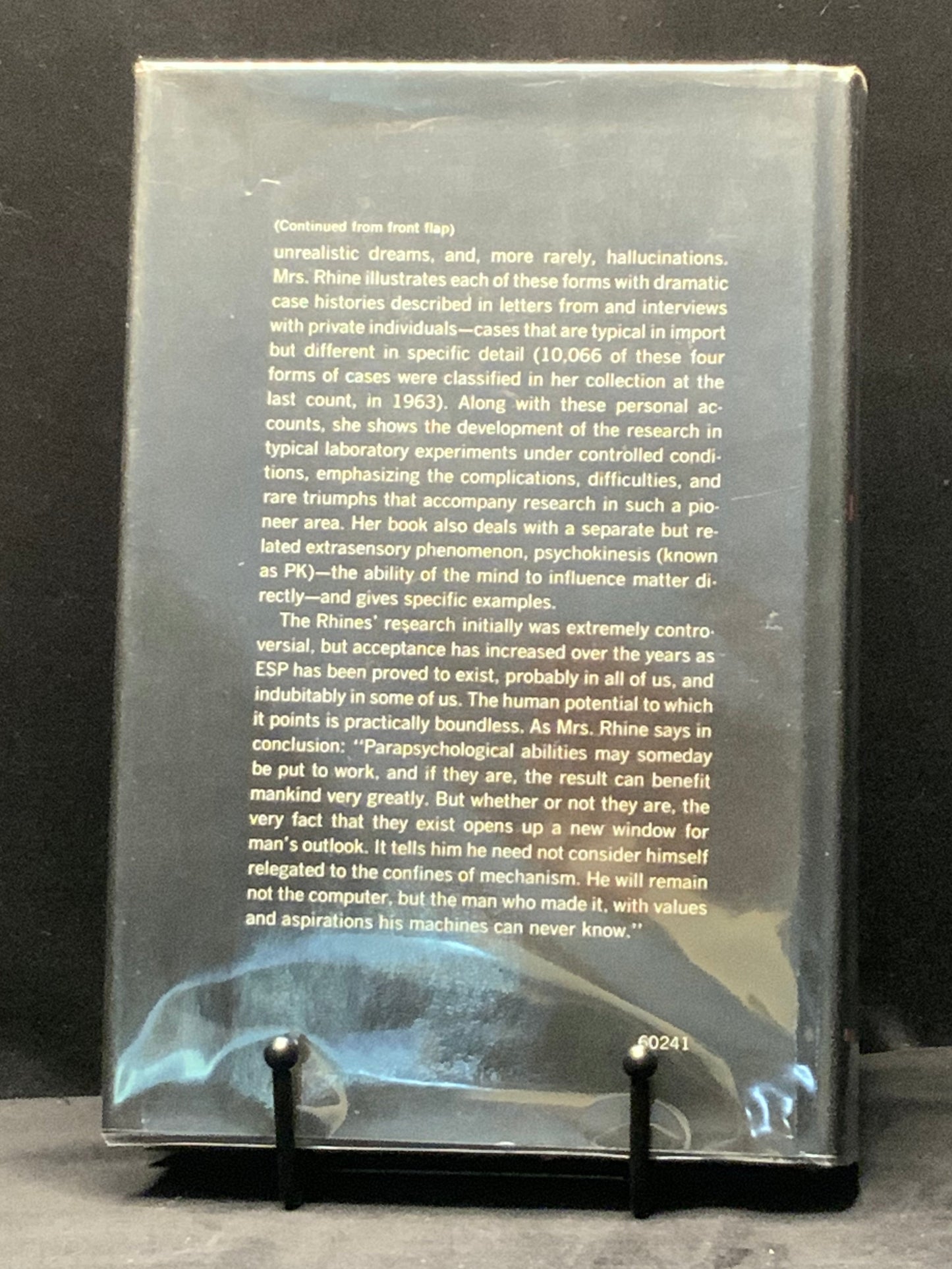 First edition of ESP in Life and Lab: Tracing Hidden Channels by Louisa E. Rhine (1967).