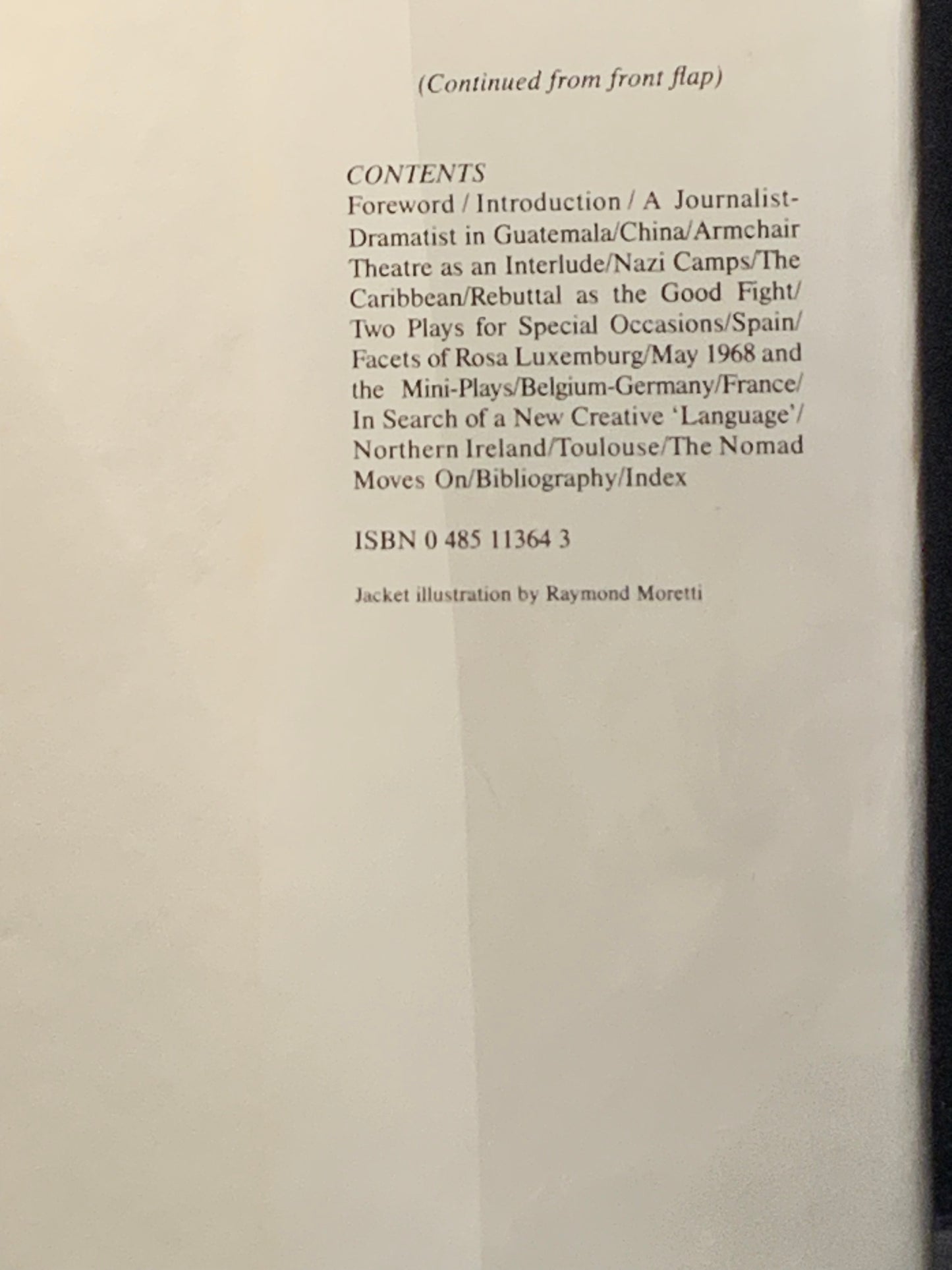 A first edition of Armand Gatti in the Theatre: Wild Duck Against the Wind by Dorothy Knowles (1989).