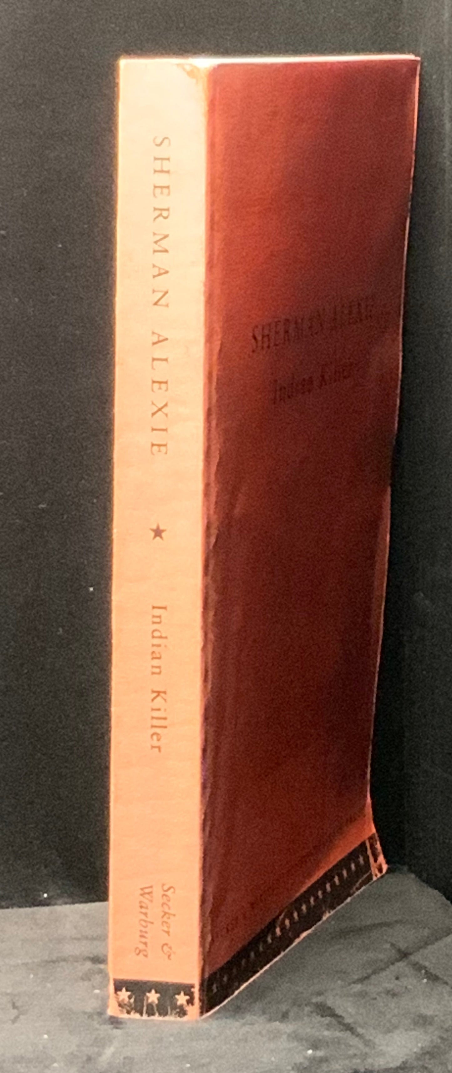Proof copy. Indian Killer. Sherman Alexie (1997).