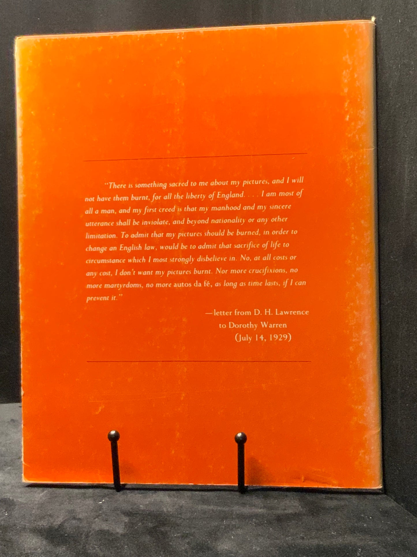 D.H. Lawrence, Ten Paintings. Limited 1st Edition. Carcanet (1982).