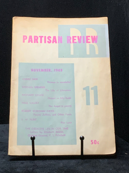 Partisan Review. November 1948. Vol. XV No. 11. André Gide, Stephen Spender, Graham Greene (William Phillips, Phillip Rahv Eds.