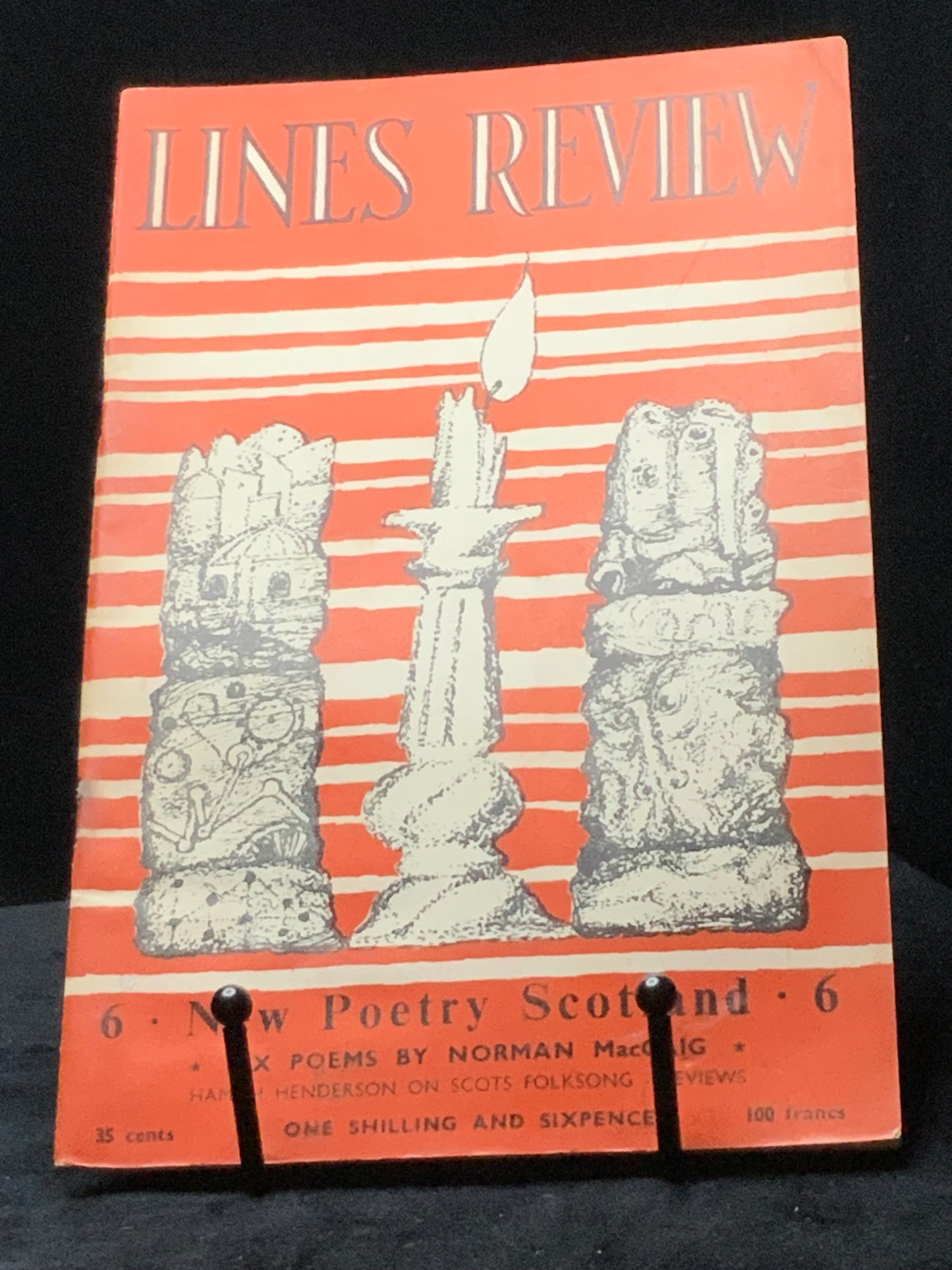 Lines Review No. 6. New Poetry Scotland. Sept 1954. Hugh MacDiarmid, Edwin Morgan, Robert Garioch (Alan Riddell Editor).
