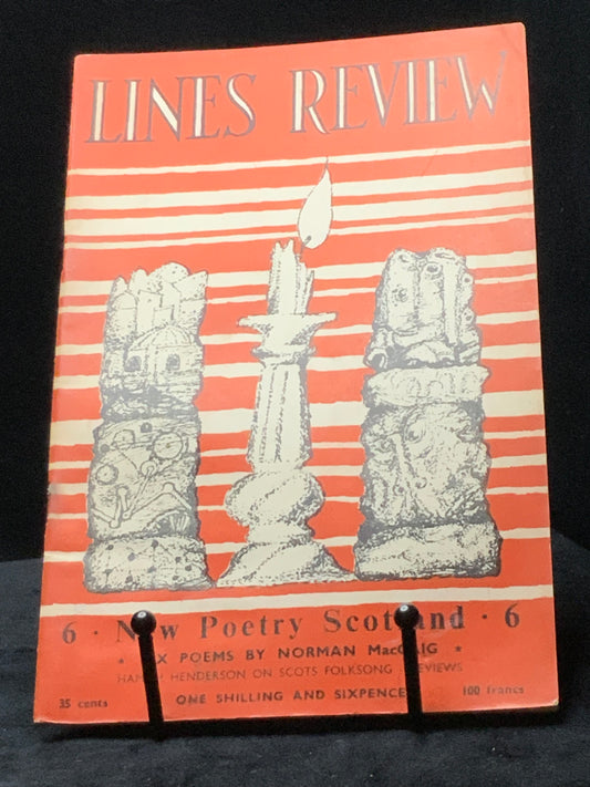 Lines Review No. 6. New Poetry Scotland. Sept 1954. Hugh MacDiarmid, Edwin Morgan, Robert Garioch (Alan Riddell Editor).