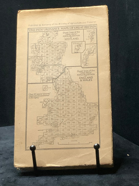 Ordnance Survey Contoured Road Map of Port Maddoc and Criccieth. Sheet 49. Popular Edition. Scale One Inch to One Mile (1922) (OS)