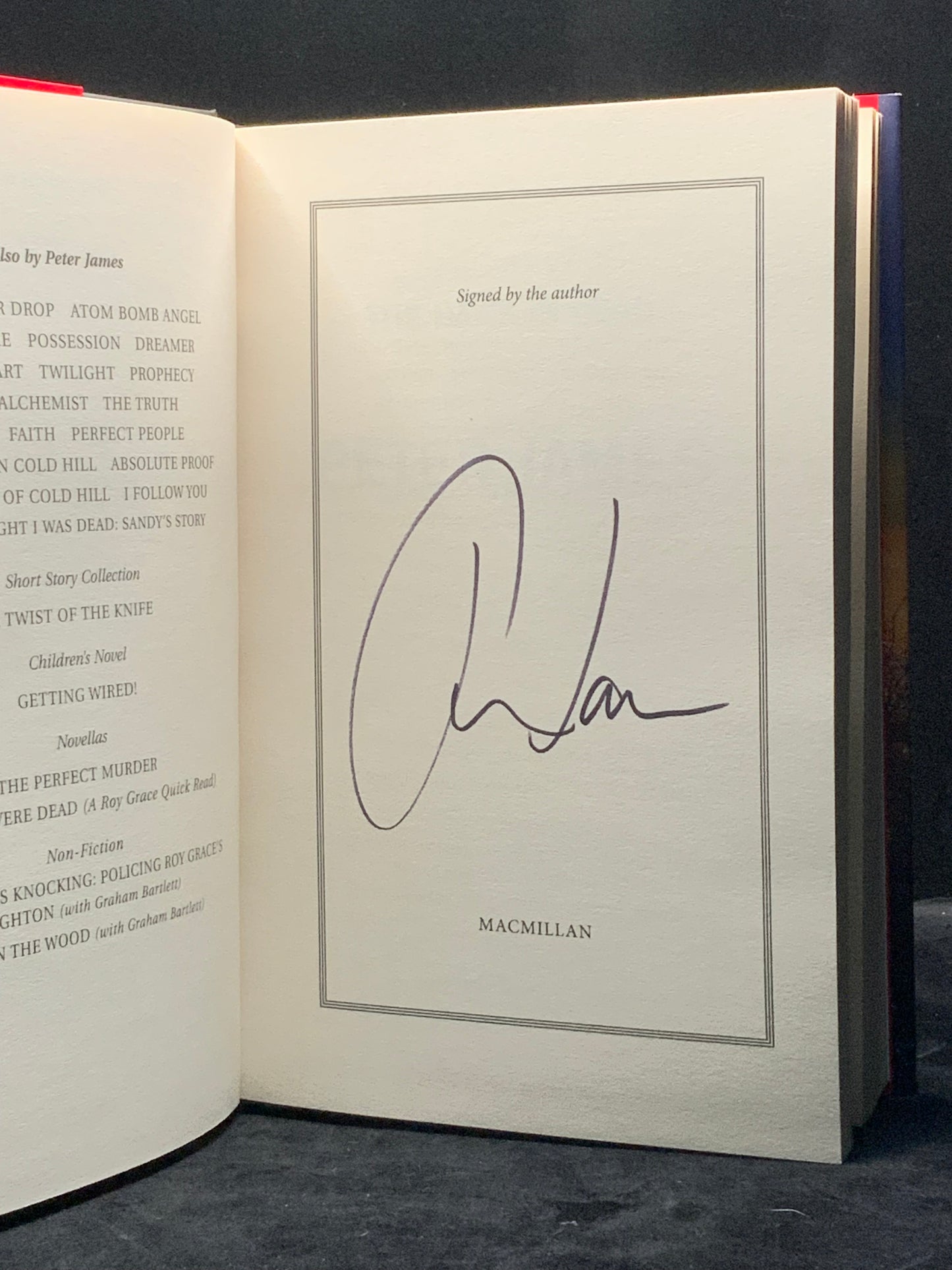 Peter James, The Hawk is Dead, Thriller, 1st Edition, Signed Copy — The Hawk is Dead. Signed 1st Edition (Peter James)