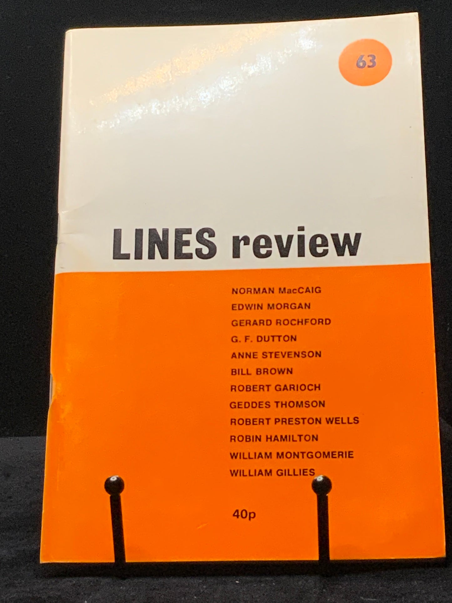 Lines Review No.63 December 1977 MacCaig Morgan Scottish Poetry