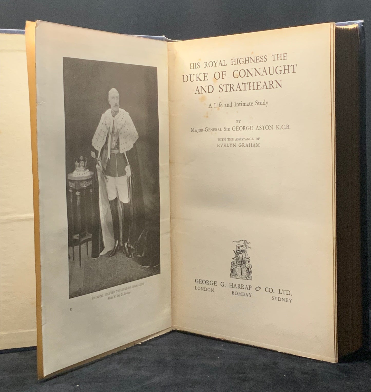HRH Duke of Connaught Strathearn 1st HB 1929 Sir George Aston