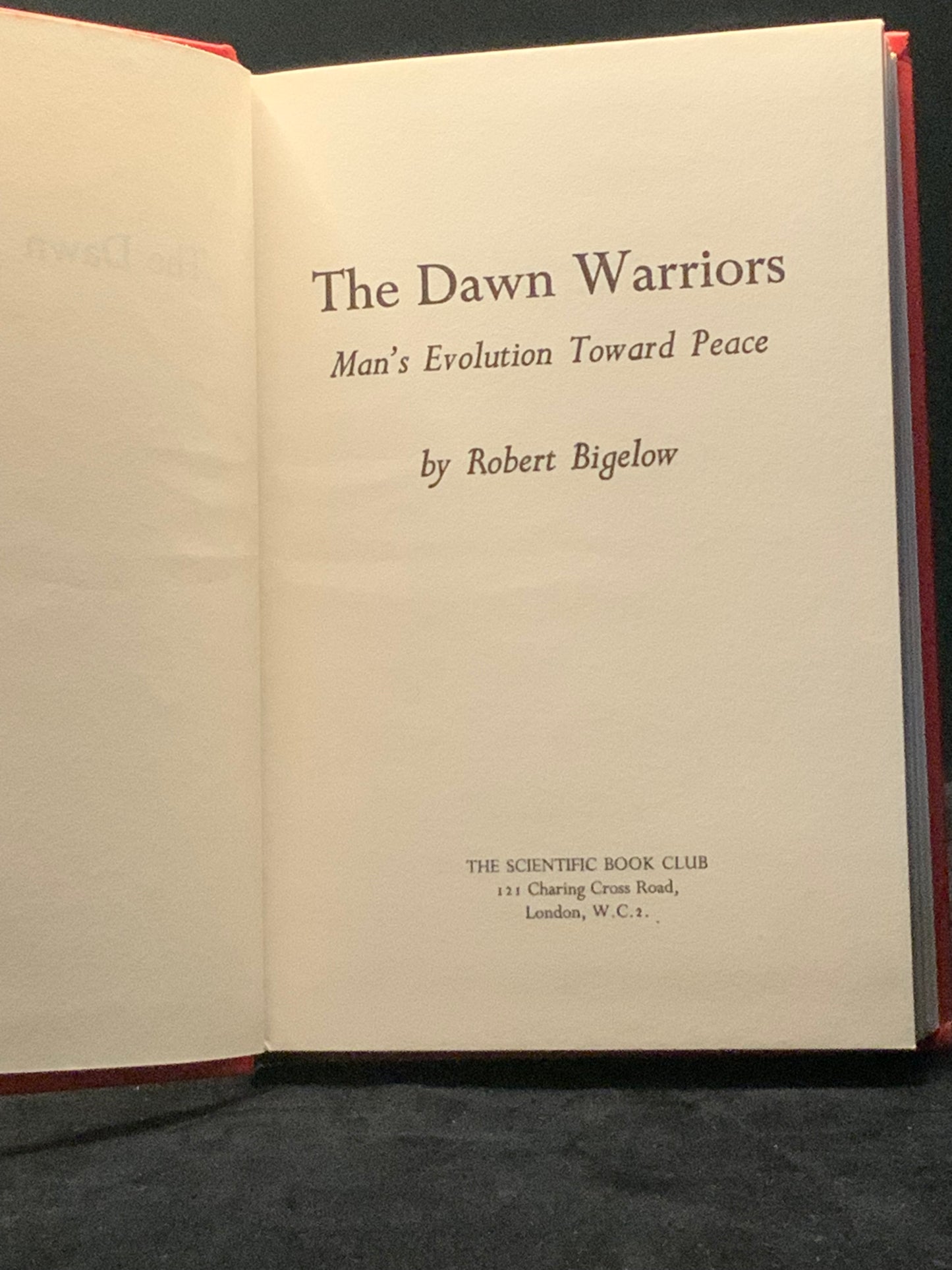 The Dawn Warriors Robert Bigelow 1970 Hardback Sci-Fi Novel