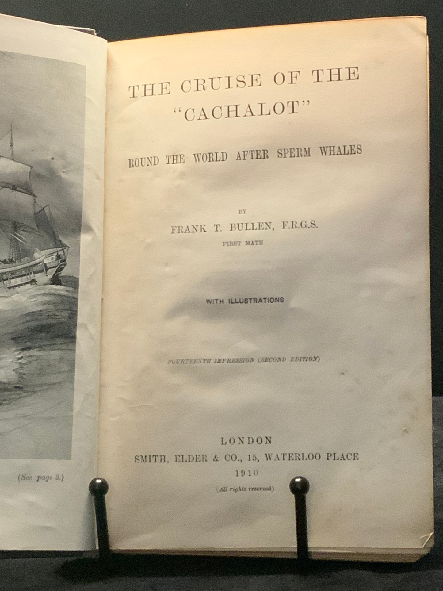 Cruise of the Cachalot Frank T Bullen 1910 2nd Ed Whaling Book