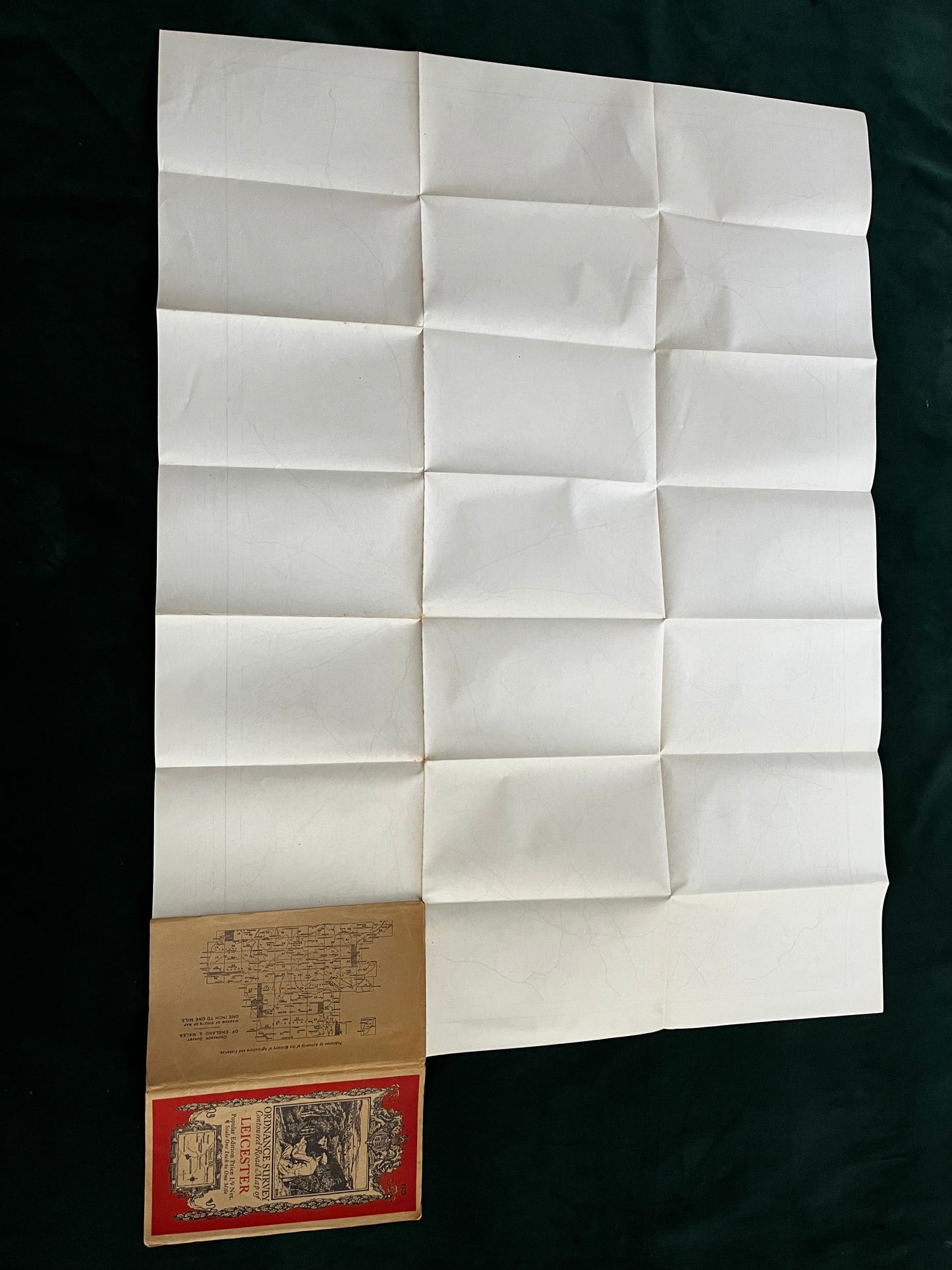 Ordnance Survey Contoured Road Map of Leicester. Sheet 63. Popular Edition. Scale One Inch to One Mile (1933) (OS)